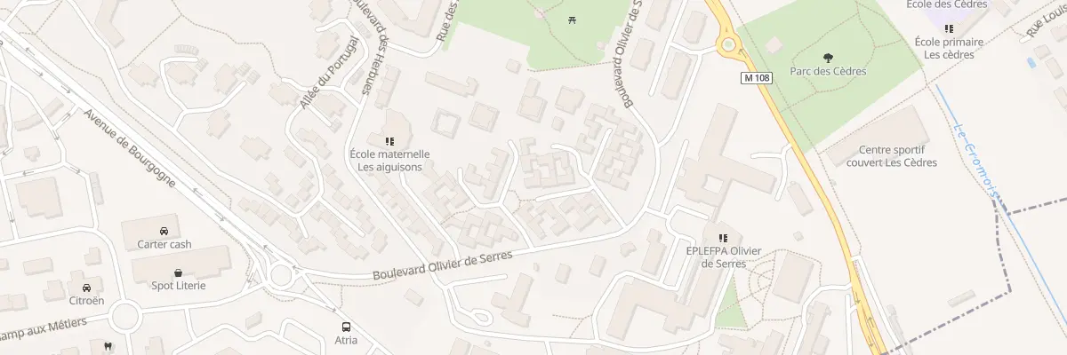 Plan du 32 Bd Olivier de Serres à Quetigny