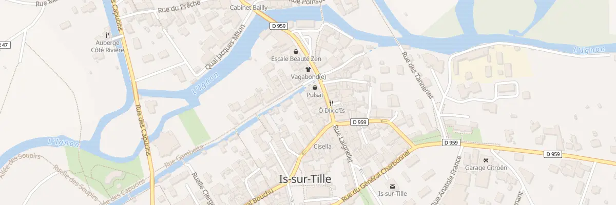 Plan du 7 Rue Dominique Ancemot à Is-sur-Tille