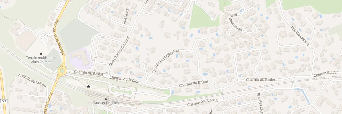 Plan du 7 Che Paul Cézanne à Sausset-les-Pins