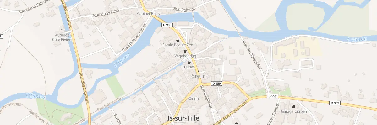 Plan du 9 Rue Gambetta à Is-sur-Tille