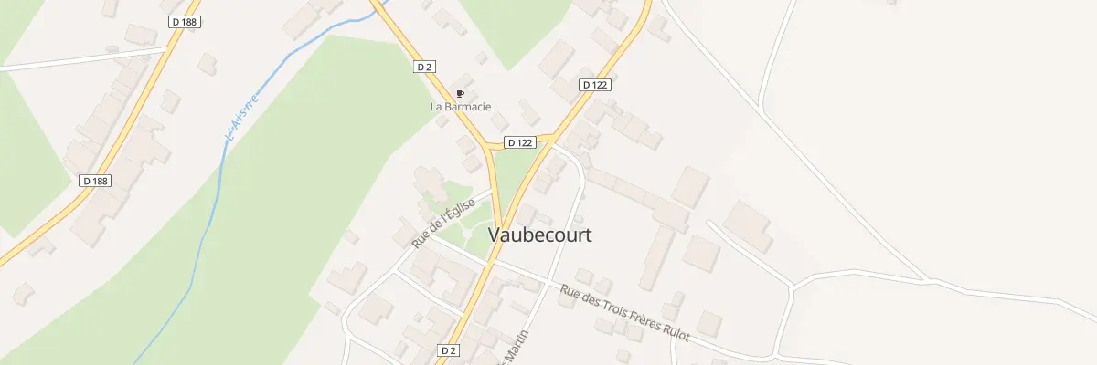 Plan du 8 Rue Ernest Chaudron à Vaubecourt