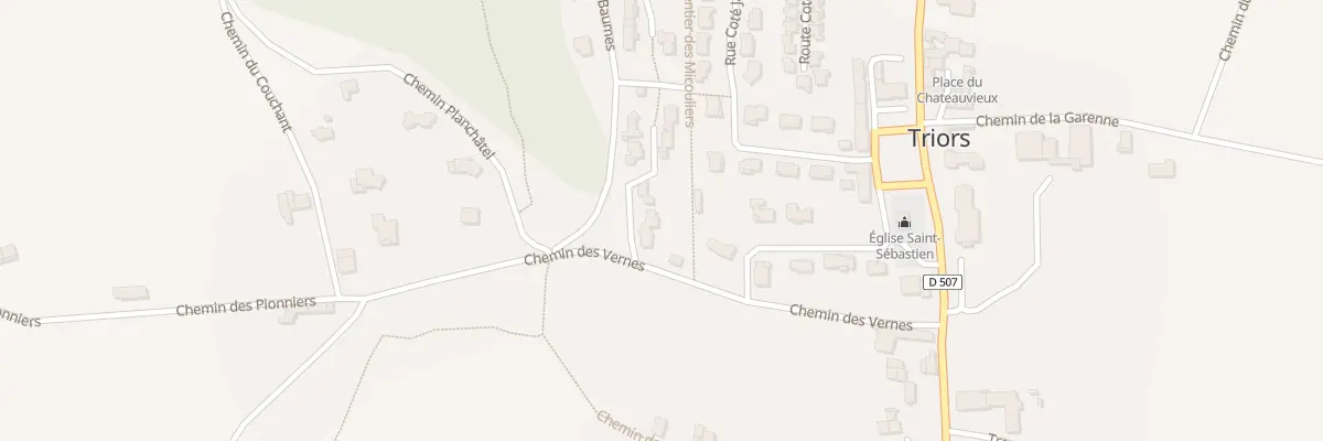 Plan du 60 Rue Planchatel Sud à Triors