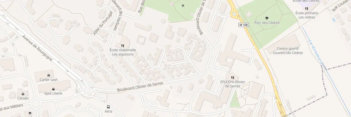Plan du 30 Bd Olivier de Serres à Quetigny