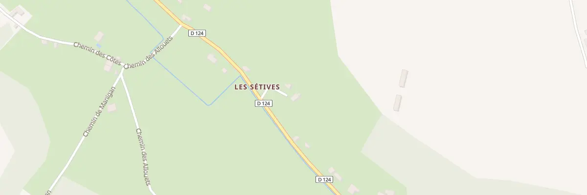 Plan du 9001 Les Setives à Bonnefamille