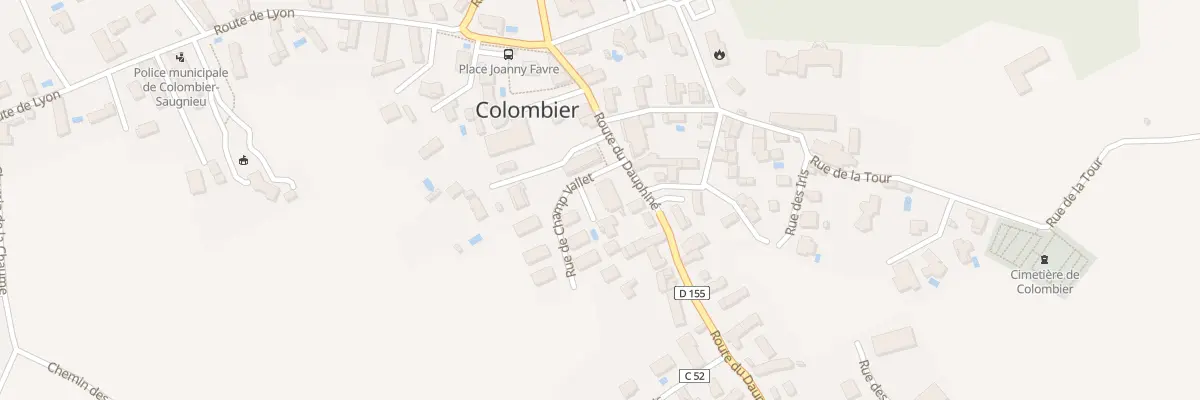 Plan du 234 Rte du Dauphiné à Colombier-Saugnieu
