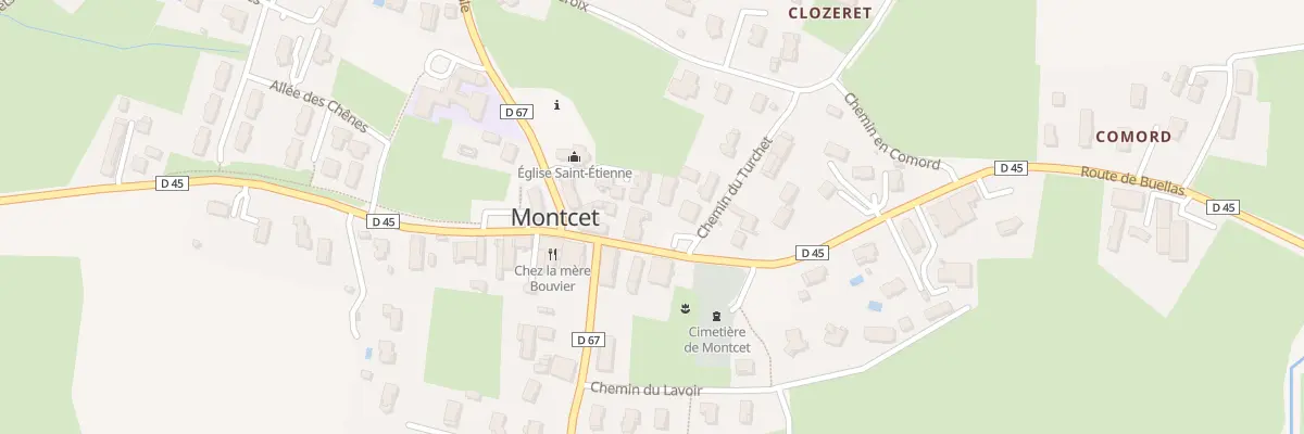 Plan du 27 Rte de Buellas à Montcet