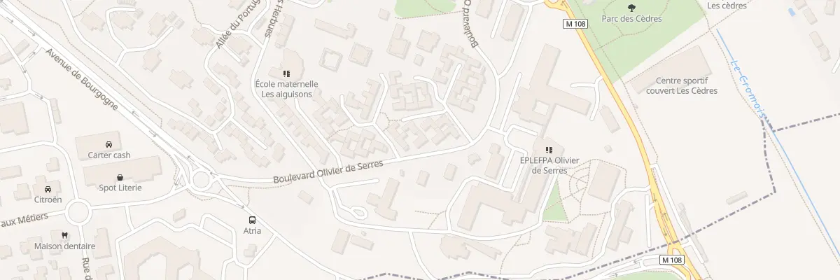 Plan du 44 Bd Olivier de Serres à Quetigny