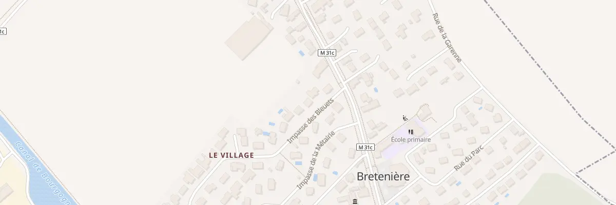 Plan du 4 Imp des Bleuets à Bretenière