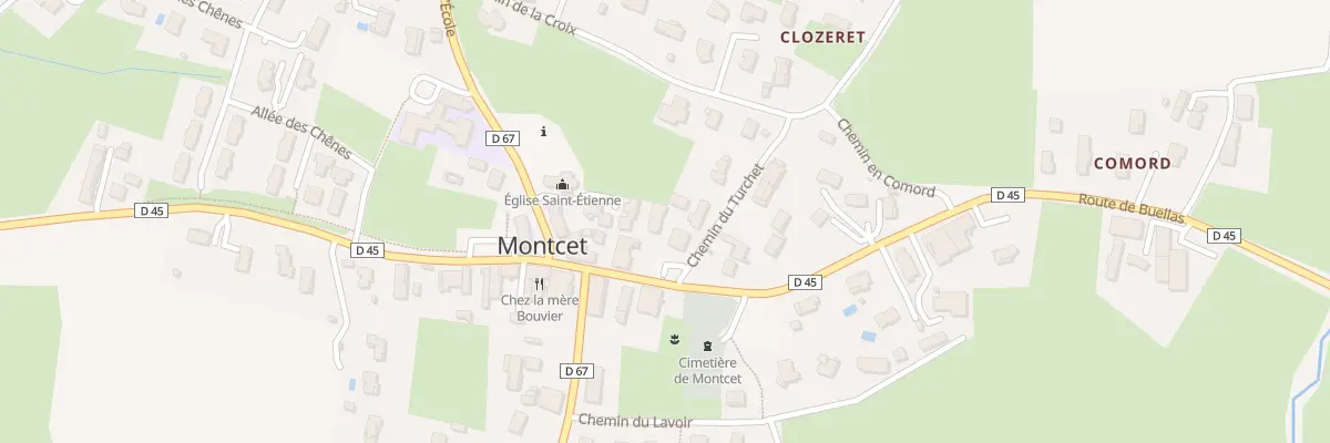 Plan du 37 Che du Turchet à Montcet