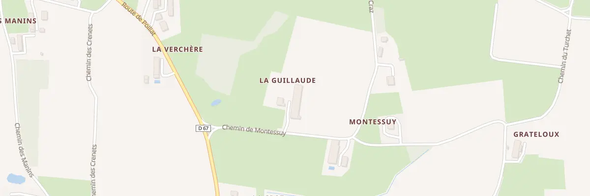 Plan du 131 Che de Montessuy à Montcet