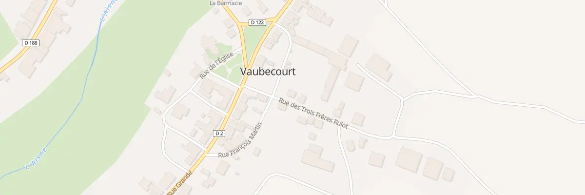 Plan du 1 Rue des Trois Freres Rulot à Vaubecourt
