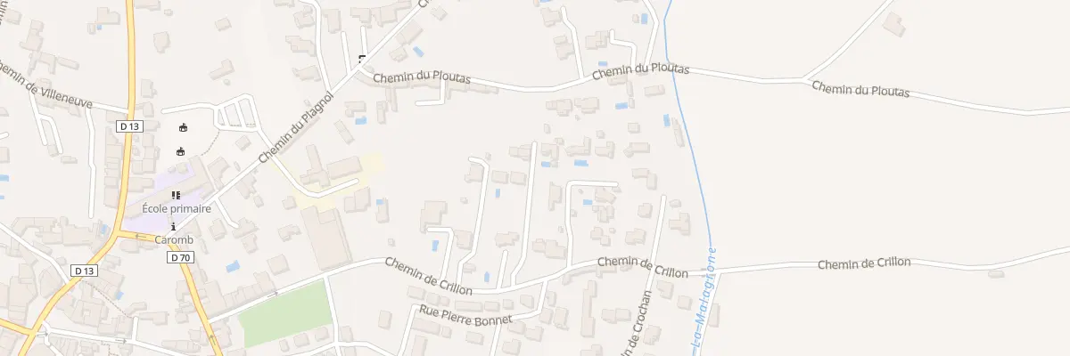 Plan du 315 Che de Crillon à Caromb