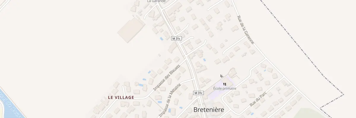 Plan du 1 Imp des Bleuets à Bretenière