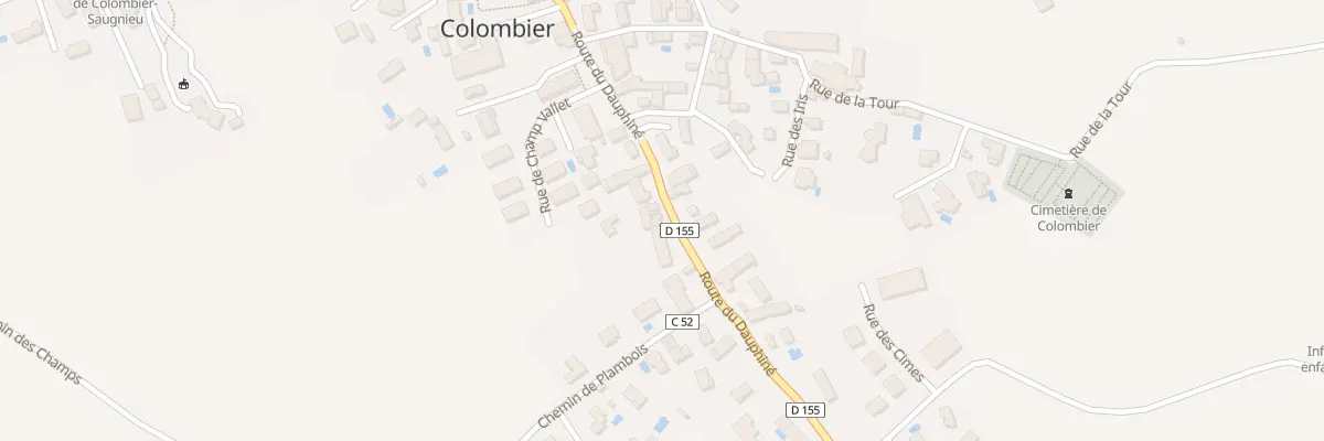 Plan du 320 Rte du Dauphiné à Colombier-Saugnieu