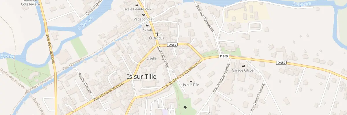 Plan du 9A Rue Jean Jaurès à Is-sur-Tille