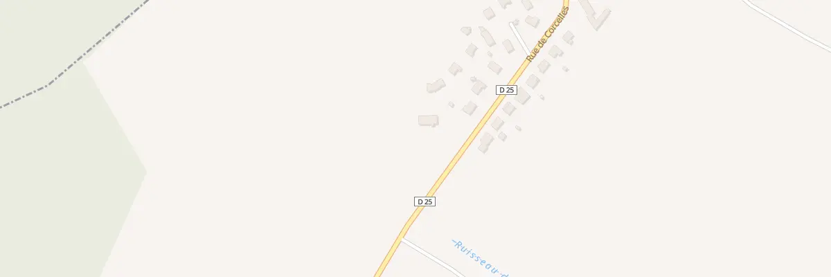 Plan du 34 Rue de Corcelles à Izeure
