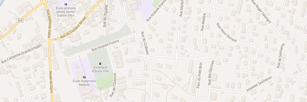 Plan du 3 Rue du Château à Is-sur-Tille