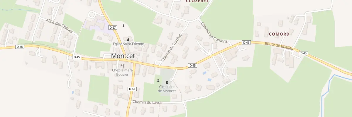 Plan du 36 Che du Turchet à Montcet