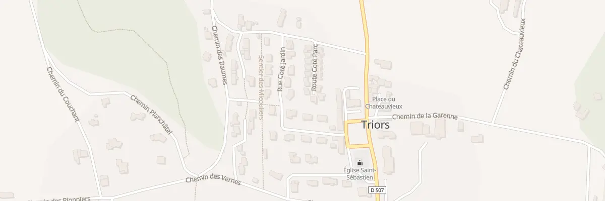 Plan du 70 Rue Cote Parc à Triors