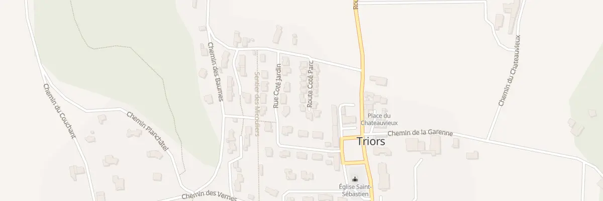 Plan du 60 Rue Cote Parc à Triors