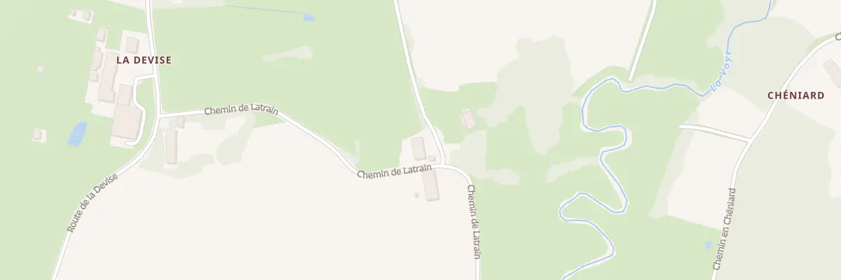 Plan du 363 Che de Latrain à La Chapelle-Thècle