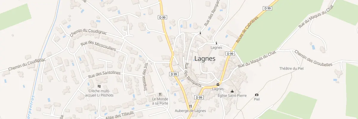 Plan du 52 Rue du Portail Rouge à Lagnes