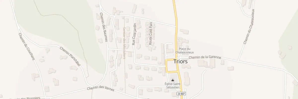 Plan du 80 Rue Cote Parc à Triors