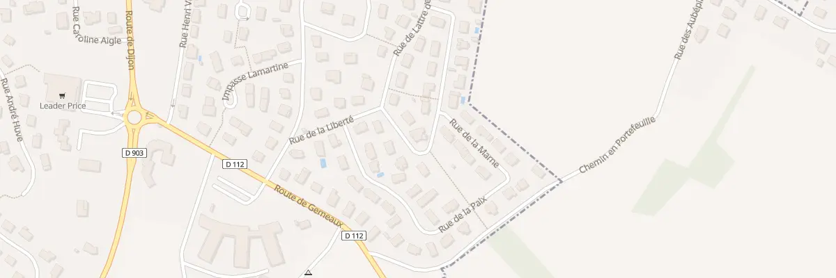 Plan du 12 Rue Georges Clémenceau à Is-sur-Tille