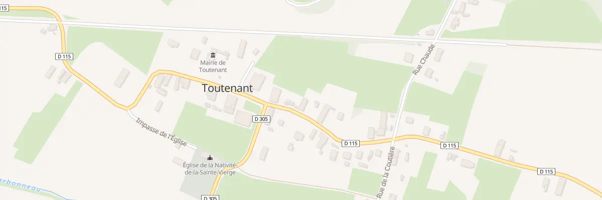 Plan du 9 Rue du Bourg à Toutenant