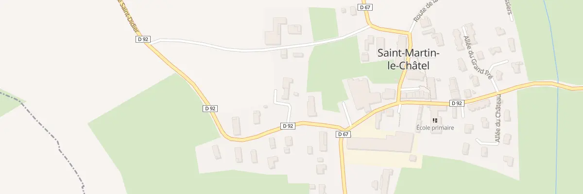 Plan du 194 Rte de Saint Didier à Saint-Martin-le-Châtel