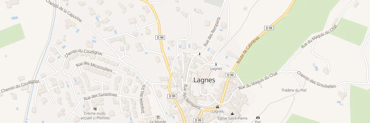 Plan du 82 Rue du Patis à Lagnes