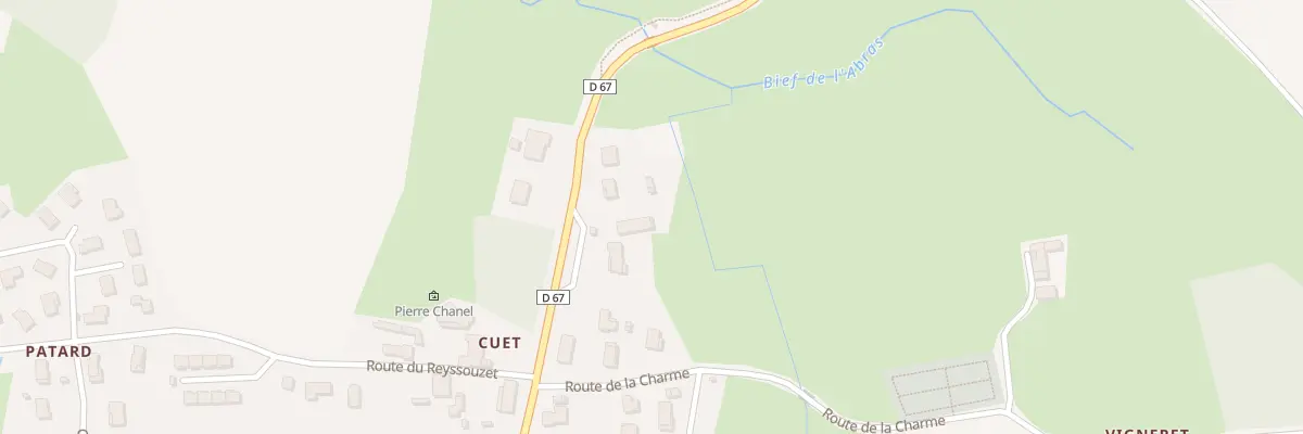 Plan du 1023 Rte de Cuet à Montrevel-en-Bresse