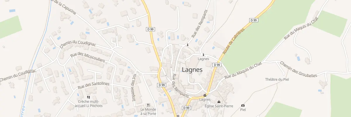 Plan du 68 Rue du Patis à Lagnes