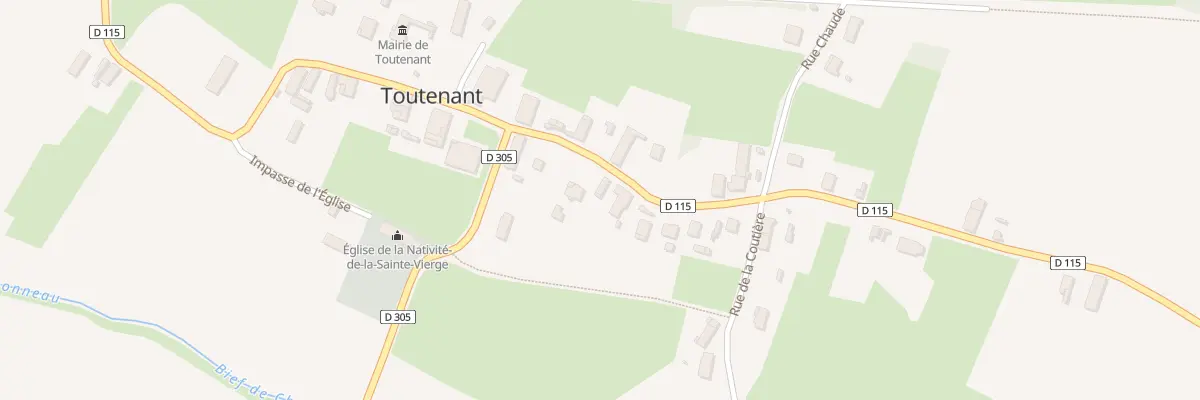 Plan du 12 Rue du Bourg à Toutenant