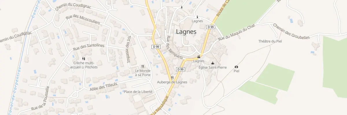 Plan du 27 Rue des Remparts à Lagnes