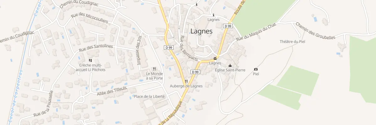 Plan du 17 Rue des Remparts à Lagnes