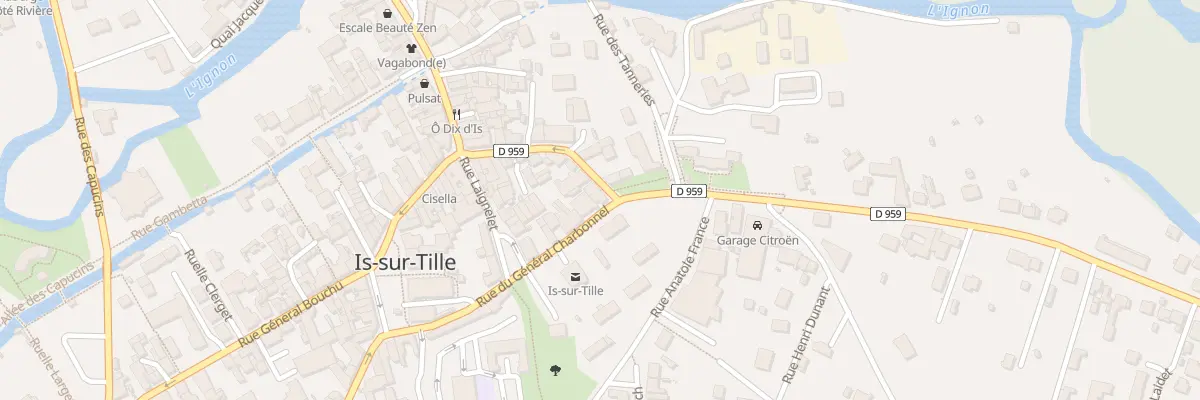 Plan du 12 Rue Général Charbonnel à Is-sur-Tille