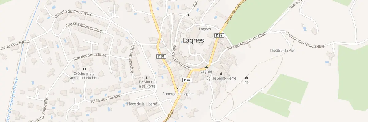 Plan du 32 Rue des Remparts à Lagnes