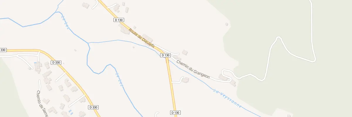 Plan du 25 Che Chemin du Grangeon à Montjoux