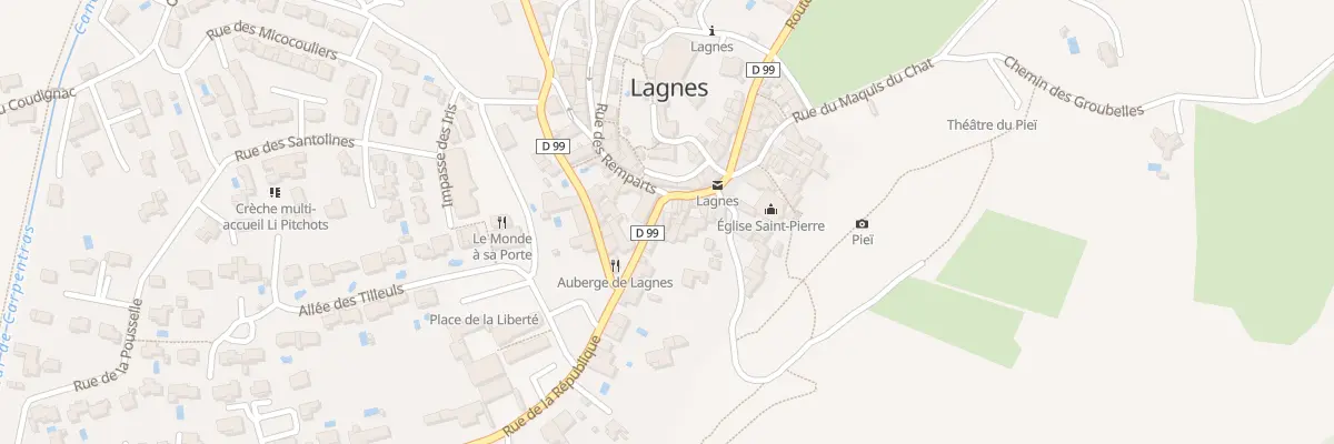 Plan du 67 Rue de la République à Lagnes