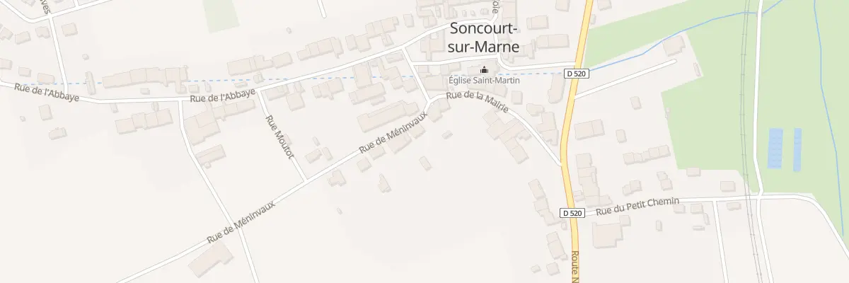 Plan du 3 Rue de Meninvaux à Soncourt-sur-Marne