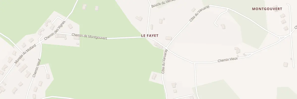 Plan du 320 Che de Montgouvert à Charantonnay