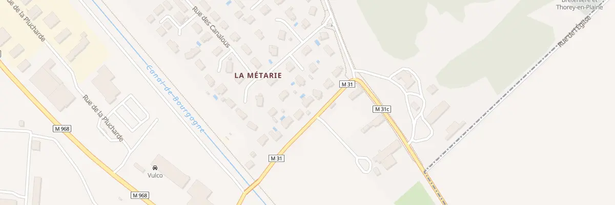 Plan du 8 Rue du Canal à Bretenière