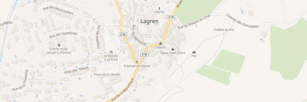 Plan du 5104 Rue de la République à Lagnes