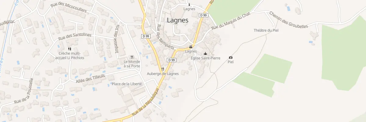 Plan du 25 Rue de la République à Lagnes