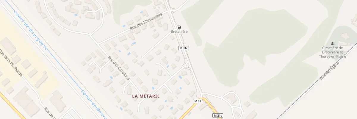 Plan du 2 Rue Saint-just à Bretenière