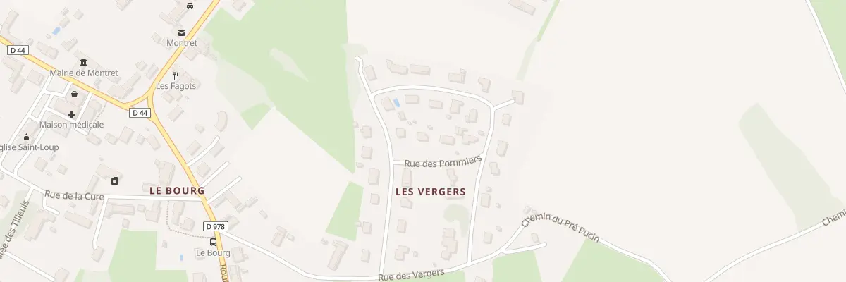 Plan du 26 Rue des Pommiers à Montret