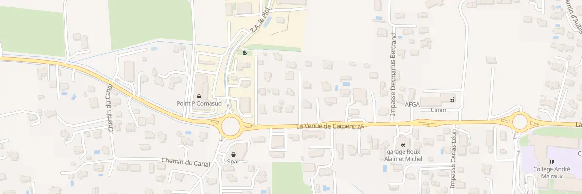 Plan du 822F La Venue de Carpentras à Mazan