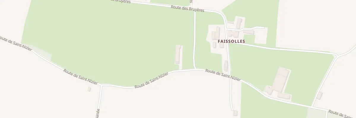Plan du 1251 Rte de St Nizier à Courtes