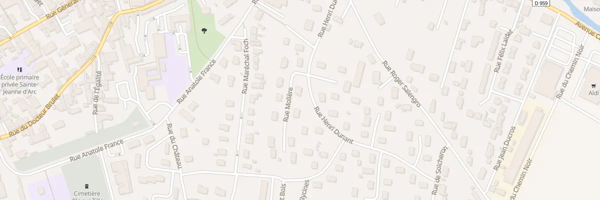 Plan du 12 Rue Henri Dunant à Is-sur-Tille